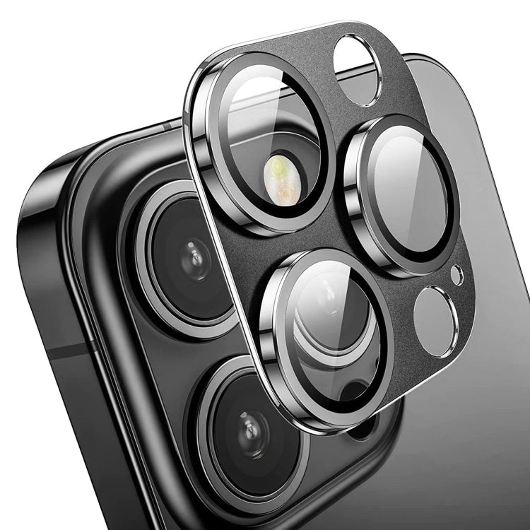 Para iPhone 13 Pro / 13 Pro Max ENKAY Hat-Prince Lente de cámara antirreflejo Película de vidrio templado de aleación de aluminio, For iPhone 13 Pro / 13 Pro Max