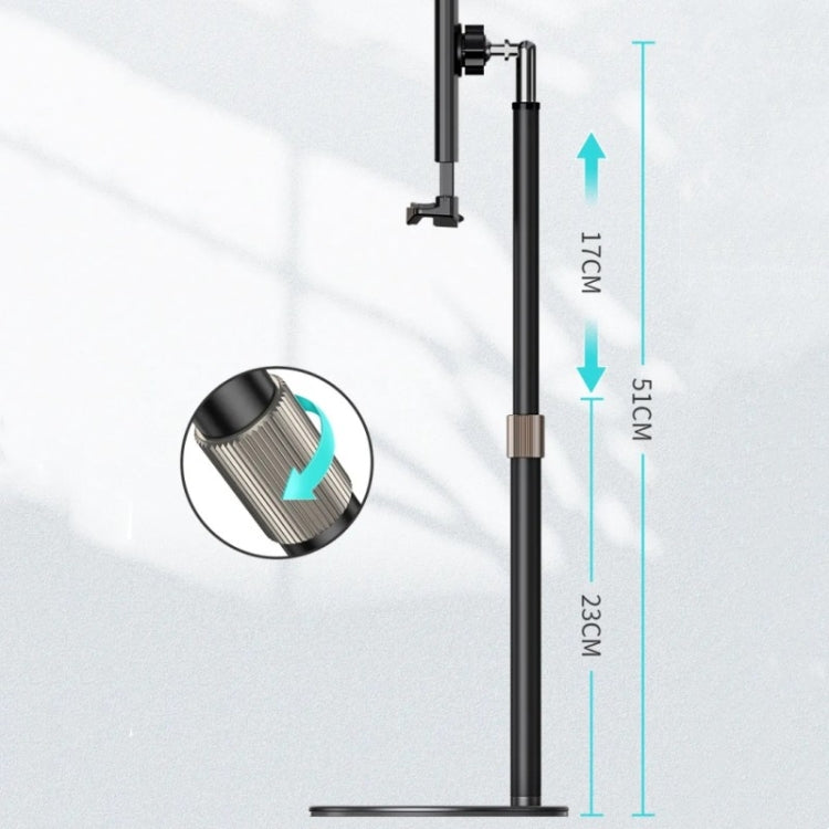 Boneruy P21 soporte de escritorio para tableta de teléfono giratorio ajustable de elevación, P21