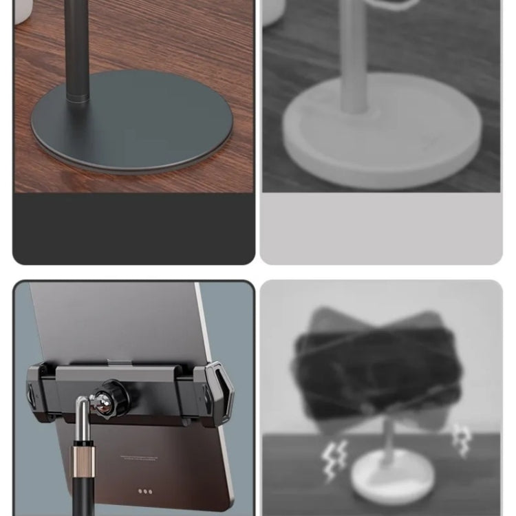 Boneruy P21 soporte de escritorio para tableta de teléfono giratorio ajustable de elevación, P21