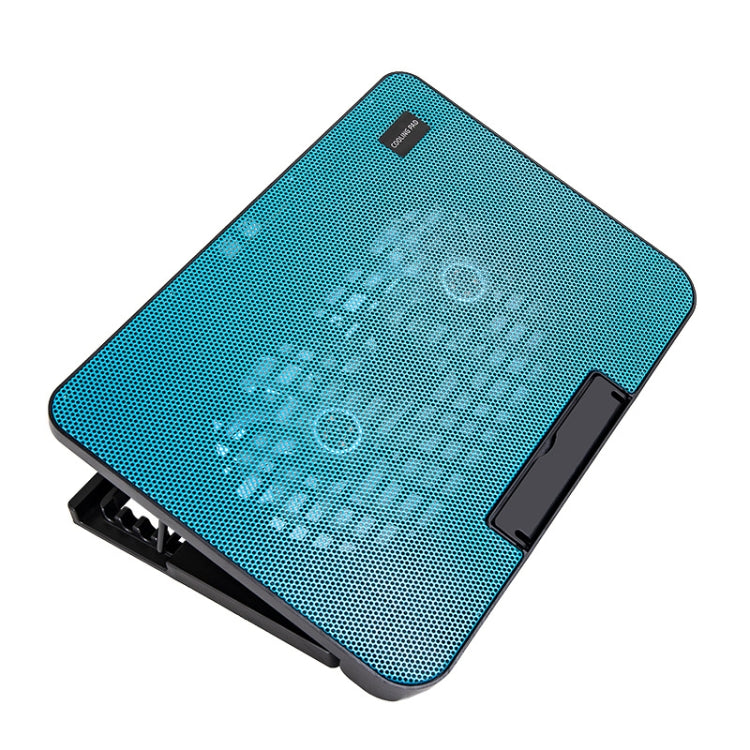 Almohadilla de enfriamiento para computadora portátil con disipación de calor de diseño tallado hueco con doble ventilador USB N99, N99