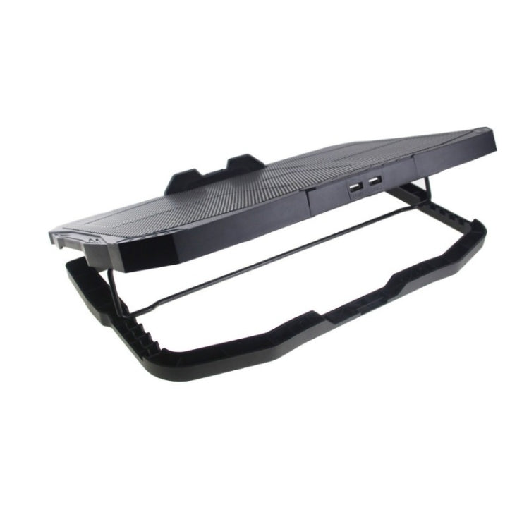 S18 Aluminio Cuatro ventiladores Gaming Laptop Cooling Pad Soporte plegable con pantalla de velocidad del viento, S18