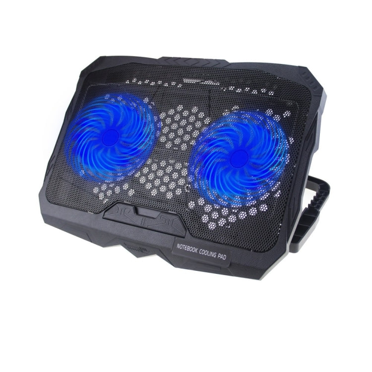 Soporte para juegos con almohadilla de enfriamiento para computadora portátil USB con dos ventiladores X2, X2
