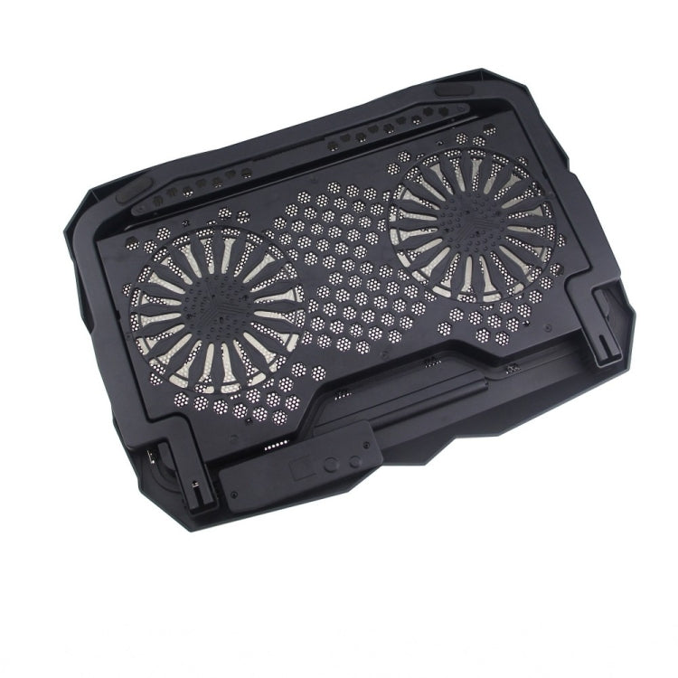 Soporte para juegos con almohadilla de enfriamiento para computadora portátil USB con dos ventiladores X2, X2
