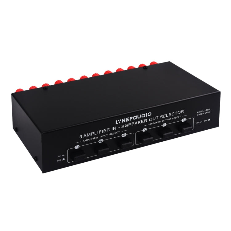 Amplificador de potencia de 3 entradas y 3 salidas y conmutador de altavoz, divisor de interruptor de altavoz, comparador, B036