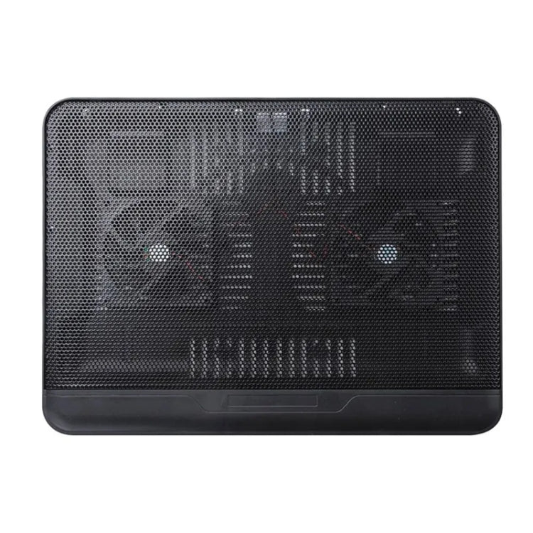 N128 Work Game Dual Fan Laptop Cooling Pad Soporte de disipación de calor con luz LED, N128