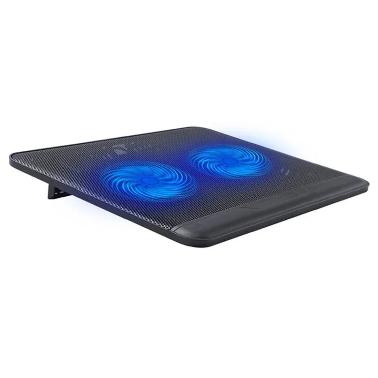 N128 Work Game Dual Fan Laptop Cooling Pad Soporte de disipación de calor con luz LED, N128