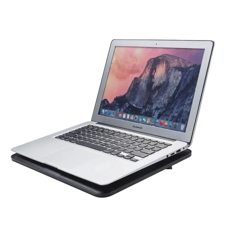 N128 Work Game Dual Fan Laptop Cooling Pad Soporte de disipación de calor con luz LED, N128