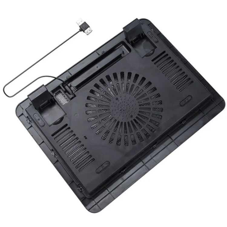 N191 USB Powered Portable Slim Silent Fan Laptop Cooling Pad con soporte, N191