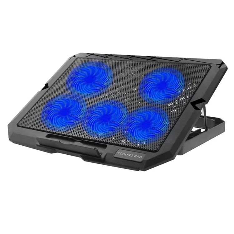 X5 Game Work Mute 5-Fan 7-Gear Altura ajustable Laptop Cooling Stand, X5