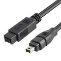 JUNSUNMAY FireWire de alta velocidad Premium DV 800 9 pines macho a FireWire 400 4 pines macho IEEE 1394 Cable, 1.8m, 3m, 4.5m