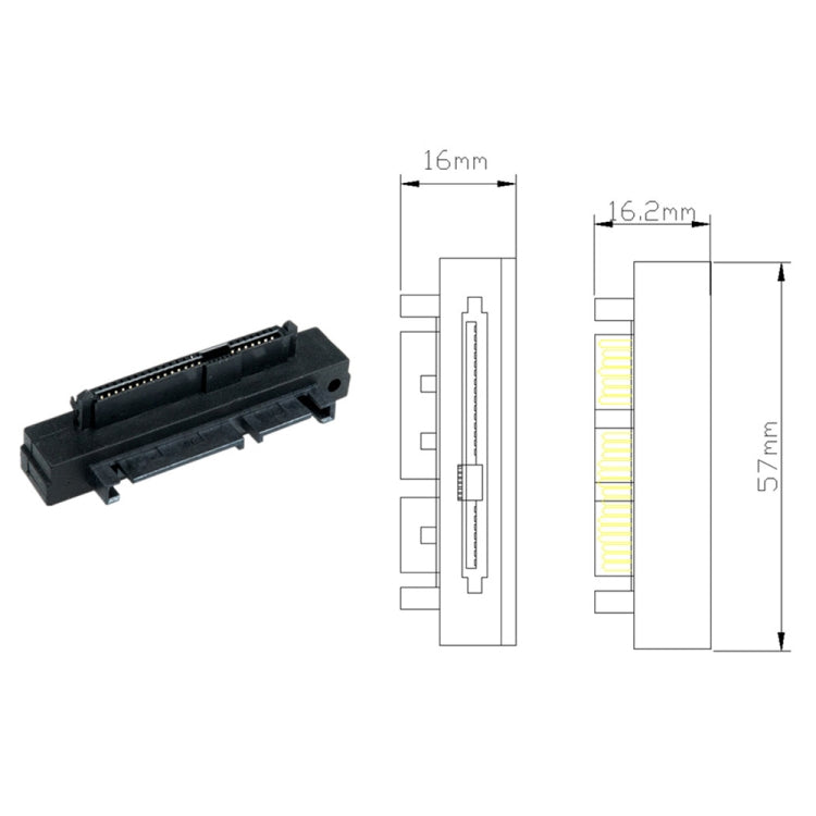 JUNSUNMAY SAS 22 pines a 7 pines + 15 pines SATA disco duro adaptador RAID