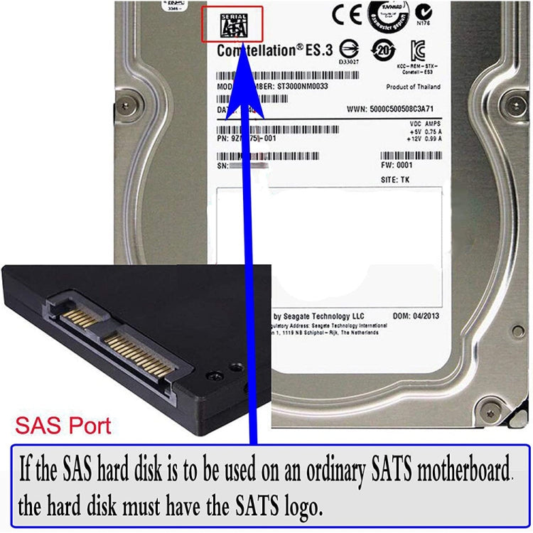 JUNSUNMAY SAS 22 pines a 7 pines + 15 pines SATA disco duro adaptador RAID