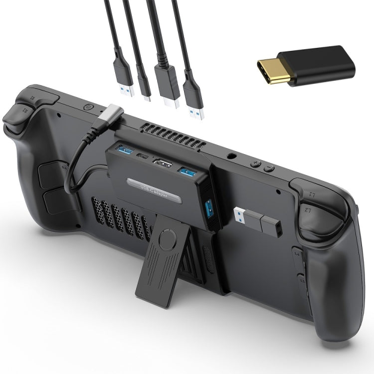 V266 Para Steam Deck 5 en 1 Soporte Estación de acoplamiento Base de carga Soporte 4K / 60Hz USB3.0, V266 5 in 1