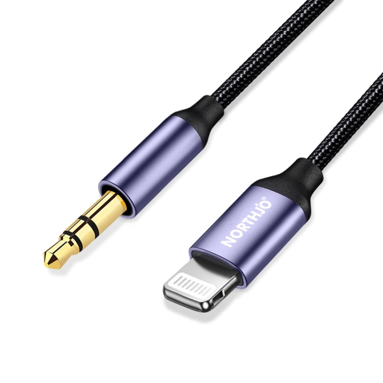 NORTHJO LTM03 Cable de conector auxiliar de audio de 8 pines a 3,5 mm, 0.5m, 1m, 1.5m