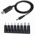 Adaptador convertidor de cable de configuración USB DC 5V a 12V, DC 5V to 12V