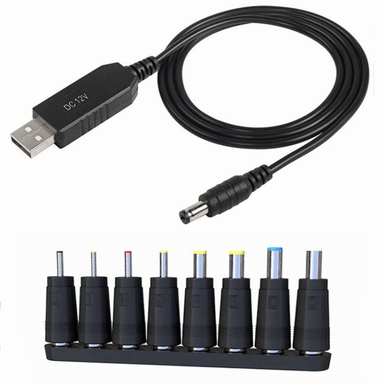Adaptador convertidor de cable de configuración USB DC 5V a 12V, DC 5V to 12V