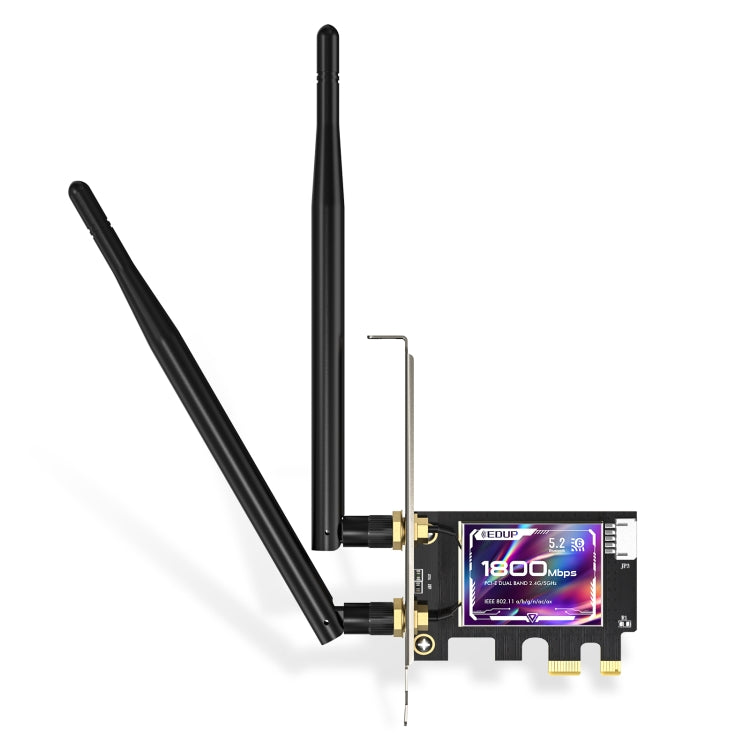 EDUP EP-9658 PCI-E WiFi 6 tarjeta AX1800M Bluetooth 5,2 adaptador para PC de escritorio, 2,4 GHz/5,8 GHz de doble banda inalámbrica PCI-E tarjeta de red interna