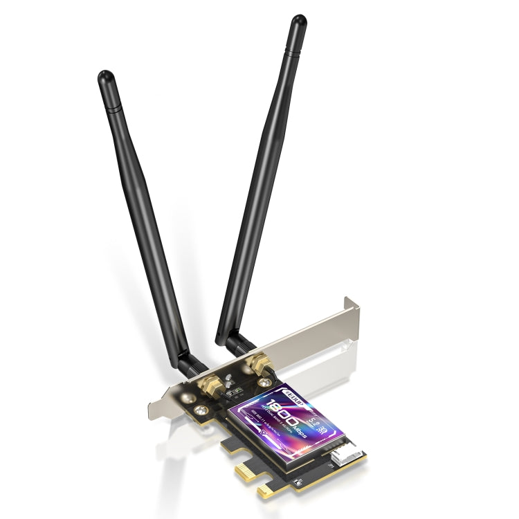 EDUP EP-9658 PCI-E WiFi 6 tarjeta AX1800M Bluetooth 5,2 adaptador para PC de escritorio, 2,4 GHz/5,8 GHz de doble banda inalámbrica PCI-E tarjeta de red interna