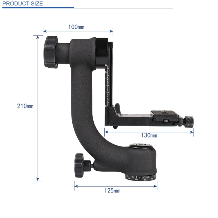 C022 Rótula de bola de trípode de cardán horizontal de 360 grados