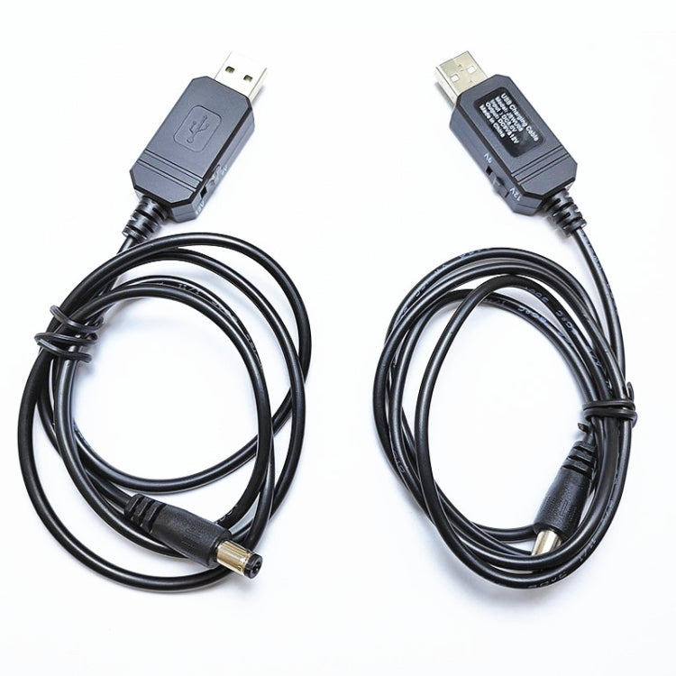DC 5V a DC 9V 12V Cable convertidor de aumento de voltaje USB con 1A Cable de regulador de potencia de transformador de aumento de voltaje con pantalla LED, DC 5V to DC 9V 12V