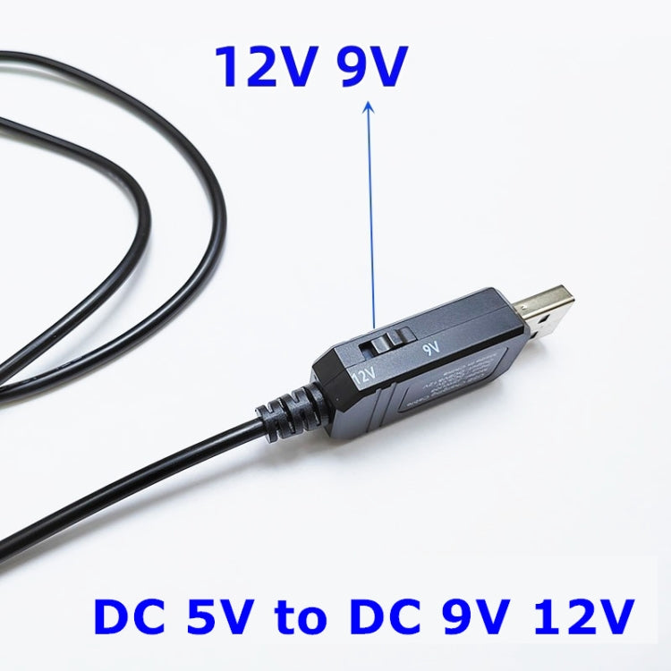 DC 5V a DC 9V 12V Cable convertidor de aumento de voltaje USB con 1A Cable de regulador de potencia de transformador de aumento de voltaje con pantalla LED, DC 5V to DC 9V 12V