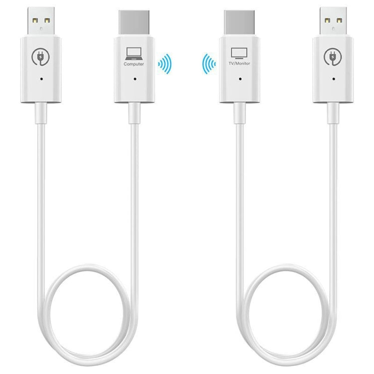 Kit de transmisor y receptor HDMI inalámbrico, adaptador extensor inalámbrico HDMI, proyección de audio de video 1080P 60fps para PC, computadora portátil, cámara a HDTV / proyector