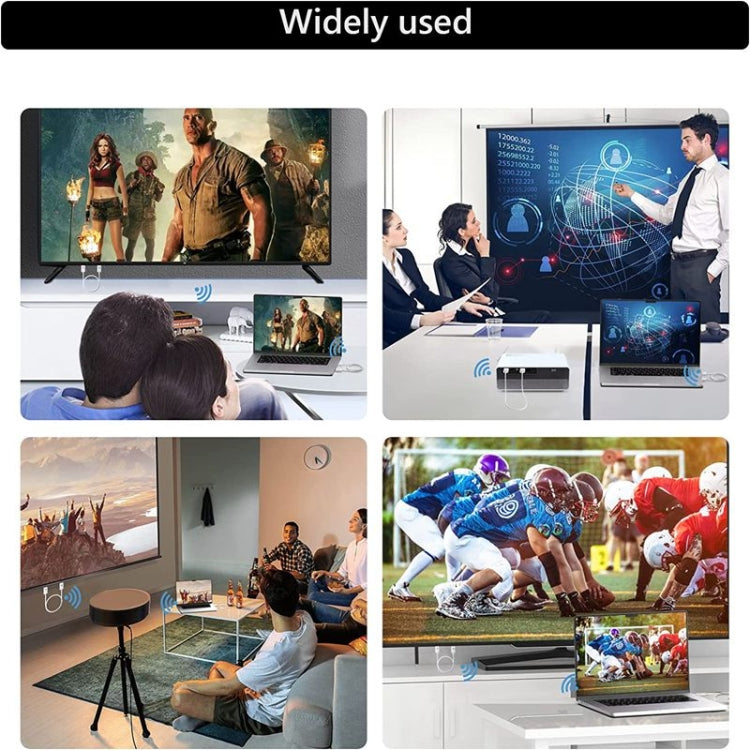 Kit de transmisor y receptor HDMI inalámbrico, adaptador extensor inalámbrico HDMI, proyección de audio de video 1080P 60fps para PC, computadora portátil, cámara a HDTV / proyector