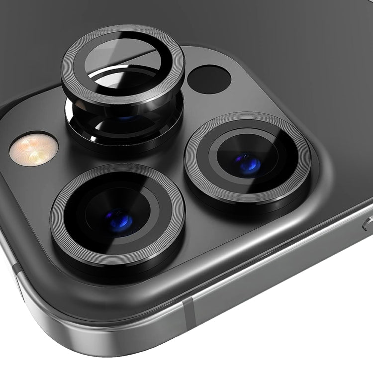 Protector de lente de cámara NORTHJO, película de anillo de Metal de vena de CD de vidrio templado, For iPhone 13 Pro / 13 Pro Max