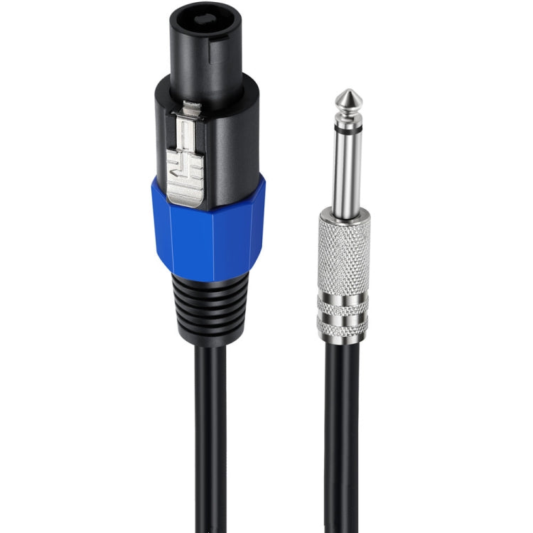 JUNSUNMAY Speakon macho a 6,35 mm macho Cable adaptador de altavoz de audio con cierre a presión, 6FT, 10FT, 25FT, 50FT