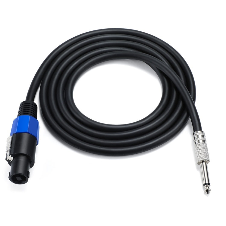 JUNSUNMAY Speakon macho a 6,35 mm macho Cable adaptador de altavoz de audio con cierre a presión, 6FT, 10FT, 25FT, 50FT