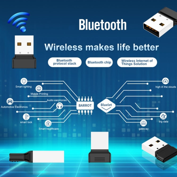 OY313 USB Bluetooth 5.3 Adaptador Transmisor Receptor Inalámbrico Para PC Windows 11 10 8 7, OY313