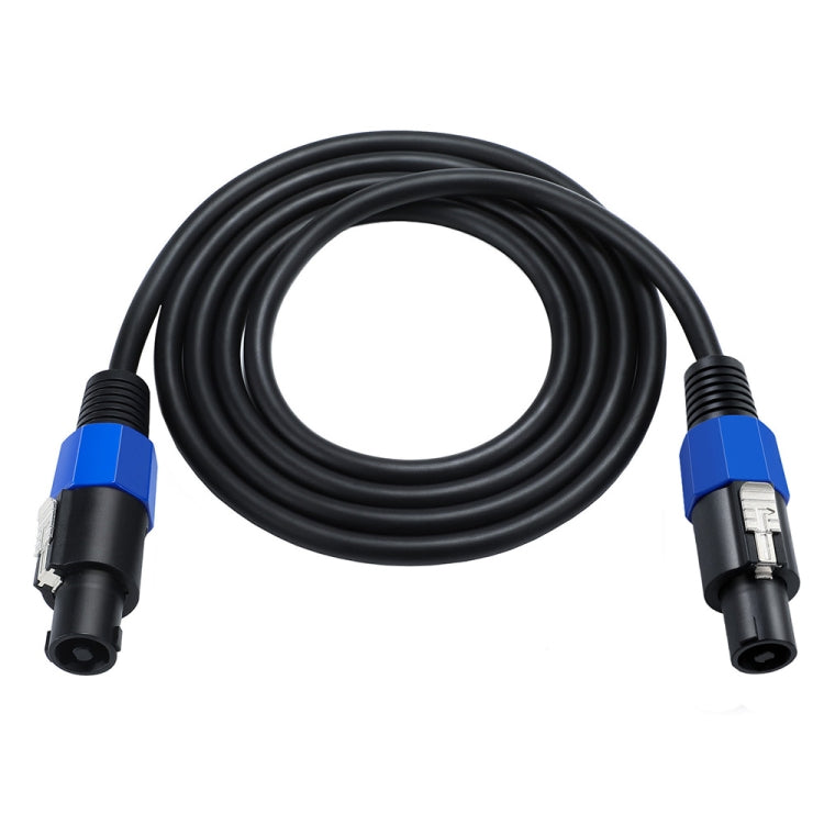 JUNSUNMAY Speakon macho a Speakon macho Cable adaptador de altavoz de audio con cierre a presión, 6FT, 10FT, 25FT, 50FT