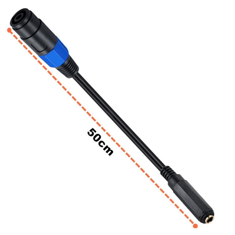 JUNSUNMAY Cable adaptador de altavoz de audio hembra Speakon hembra a 6,35 mm, longitud: 50 cm