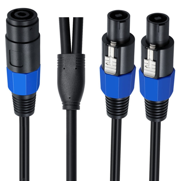 JUNSUNMAY Speakon hembra a Speakon macho 2 en 1 cable adaptador de altavoz de audio, longitud: 50 cm