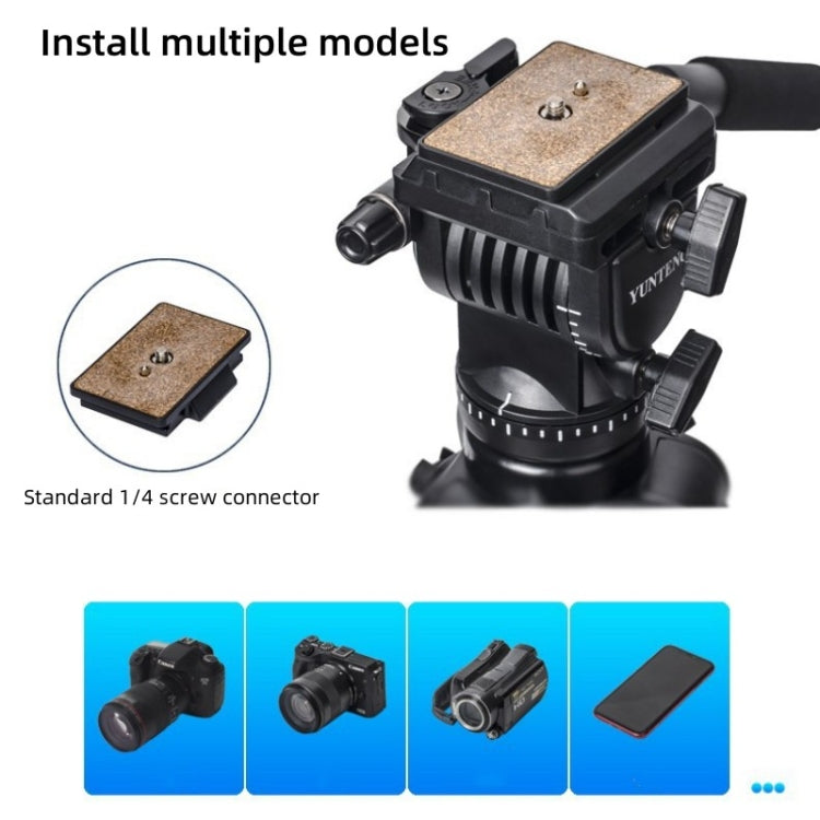 Yunteng VCT-3000 trípode profesional de aluminio para cámara con cabezal panorámico, VCT-3000