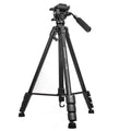 Trípode de aluminio con cabeza hidráulica profesional YUNTENG VCT-6006, VCT-6006