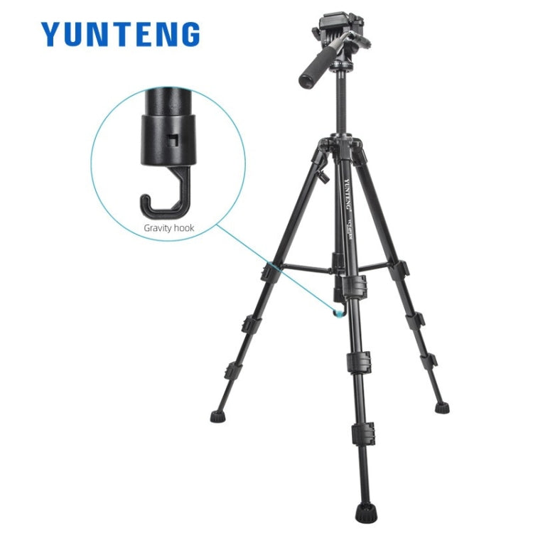 Trípode de aluminio con cabeza hidráulica profesional YUNTENG VCT-6006, VCT-6006