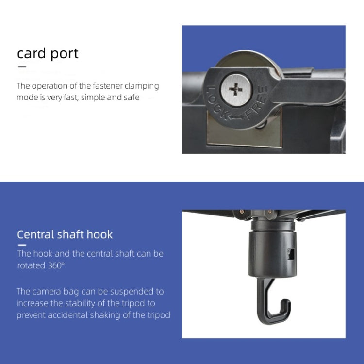Trípode de aluminio con cabeza hidráulica profesional YUNTENG VCT-6006, VCT-6006