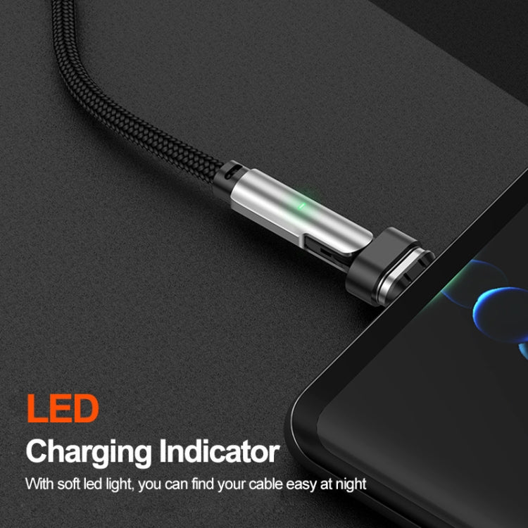 ENKAY 2 en 1 PD 100W / 27W Rotación de 180 grados Tipo C magnético / Cable de datos de carga rápida de 8 pines con luz LED, 1m, 2m
