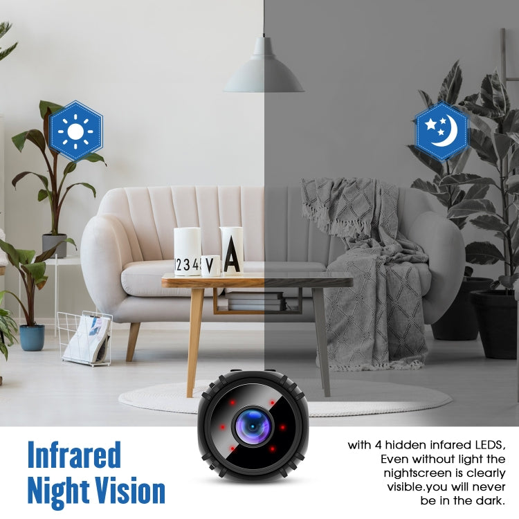 W8 Mini Cámara HD 1080P Visión Nocturna Batería Video Vigilancia Wifi Smart Home Cámara
