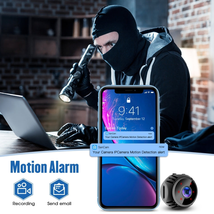 W8 Mini Cámara HD 1080P Visión Nocturna Batería Video Vigilancia Wifi Smart Home Cámara