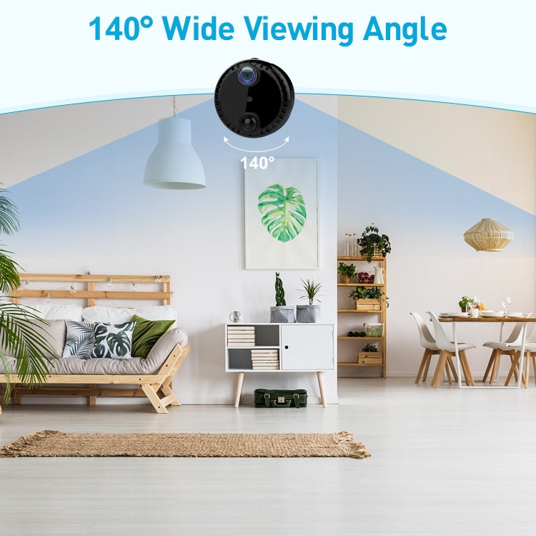 R10 4K HD Visión nocturna Teléfono celular Cámara remota WiFi Webcam Cámara de monitor de red doméstica, R10 (Black), R10 (White)