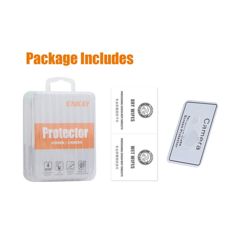 ENKAY Hat-Prince 9H Película de vidrio templado para lente de cámara trasera, For iPhone 17e / 16e, For iPhone 17 Pro Max, For iPhone 17 Pro, For iPhone 17, For iPhone Air, For iPhone 16 Pro / 16 Pro Max, For iPhone 16 / 16 Plus                        ...