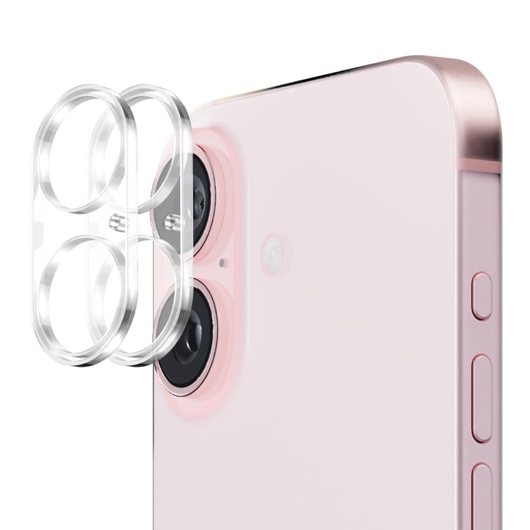 2 uds ENKAY Hat-Prince 9H lente de cámara trasera película de vidrio templado, For iPhone 17e / 16e, For iPhone 17 Pro Max, For iPhone 17 Pro, For iPhone 17, For iPhone Air, For iPhone 16 Pro / 16 Pro Max, For iPhone 16 / 16 Plus                       ...