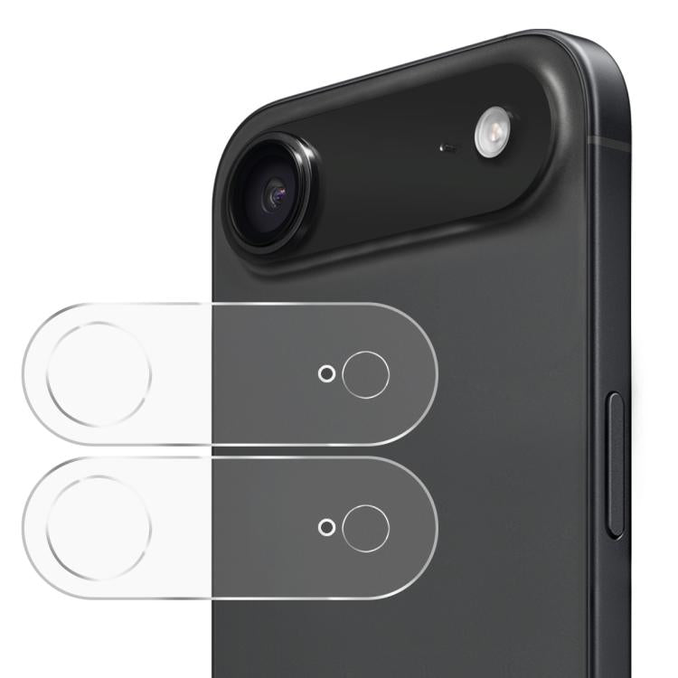 2 uds ENKAY Hat-Prince 9H lente de cámara trasera película de vidrio templado, For iPhone 17e / 16e, For iPhone 17 Pro Max, For iPhone 17 Pro, For iPhone 17, For iPhone Air, For iPhone 16 Pro / 16 Pro Max, For iPhone 16 / 16 Plus                       ...