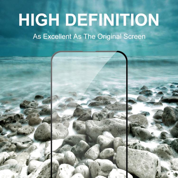 ENKAY Película de vidrio templado con alto contenido de aluminio y silicio con pegamento completo, For iPhone 17e / 16e, For iPhone 16 Pro Max, For iPhone 16 Pro, For iPhone 16 Plus, For iPhone 16, For iPhone 15 Pro Max, For iPhone 15 Pro              ...