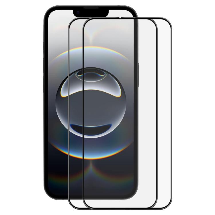 2 uds ENKAY pegamento completo alto aluminio-silicio película de vidrio templado, For iPhone 17e / 16e, For iPhone 16 Pro Max, For iPhone 16 Pro, For iPhone 16 Plus, For iPhone 16, For iPhone 15 Pro Max, For iPhone 15 Pro, For iPhone 15 Plus           ...