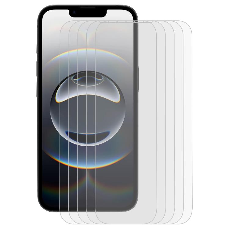 5 uds ENKAY 0,26mm 9H 2.5D alto aluminio-silicio película de vidrio templado, For iPhone 17e / 16e, For iPhone 16 Pro Max, For iPhone 16 Pro, For iPhone 16 Plus, For iPhone 16, For iPhone 15 Pro Max, For iPhone 15 Pro, For iPhone 15 Plus, For iPhone 15