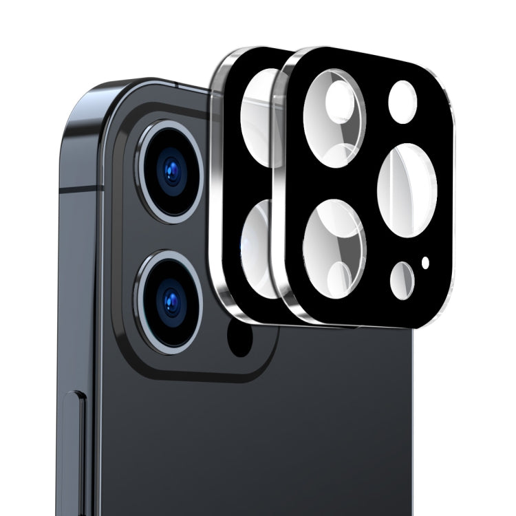 2 uds ENKAY Hat-Prince 9H lente de cámara trasera película de vidrio templado, For iPhone 16 Pro / 16 Pro Max, For iPhone 16 / 16 Plus, For iPhone 15 Pro / 15 Pro Max, For iPhone 15 / 15 Plus