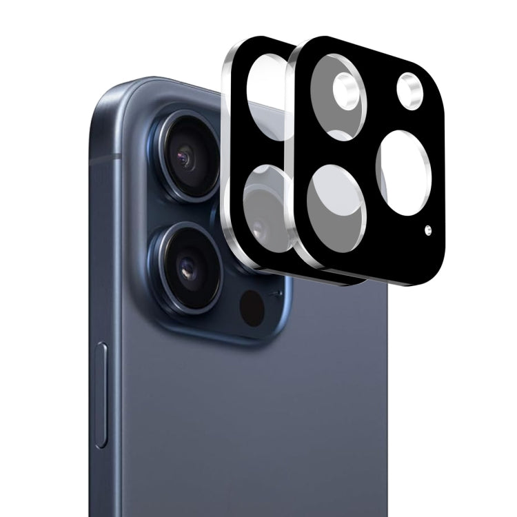 2 uds ENKAY Hat-Prince 9H lente de cámara trasera película de vidrio templado, For iPhone 16 Pro / 16 Pro Max, For iPhone 16 / 16 Plus, For iPhone 15 Pro / 15 Pro Max, For iPhone 15 / 15 Plus